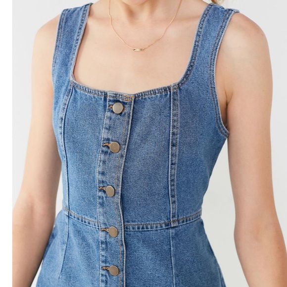 Urban Outfitters Dresses & Skirts - UO Button-Down Denim Mini Dress